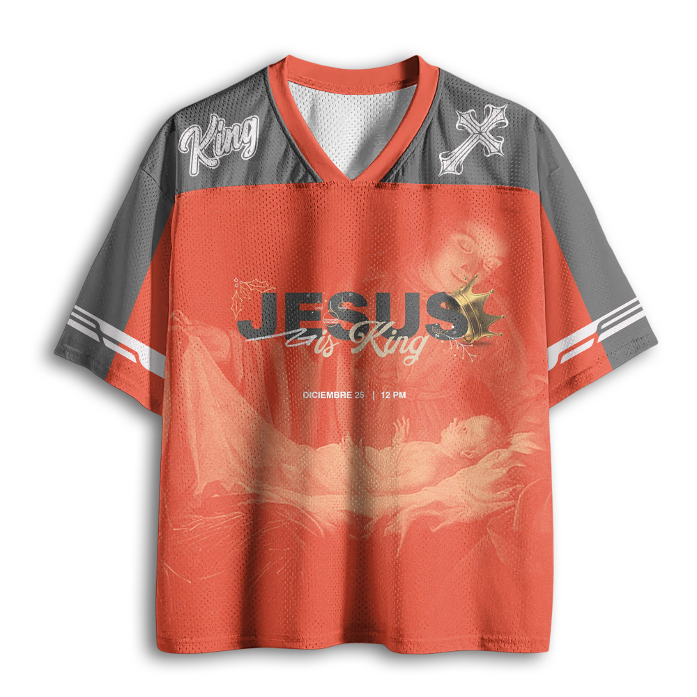 Baddiecat Jesus Is King Mesh Jersey