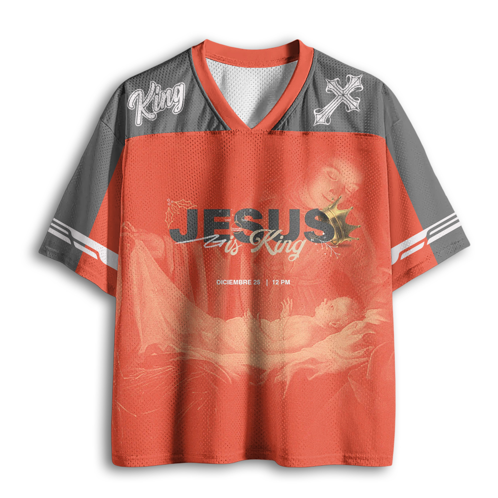 Baddiecat Jesus Is King Mesh Jersey