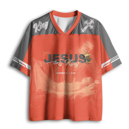 Baddiecat Jesus Is King Mesh Jersey