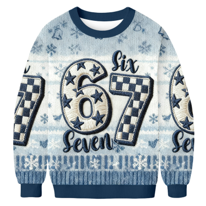 67 Illustration Number Christmas Ugly Sweatshirt