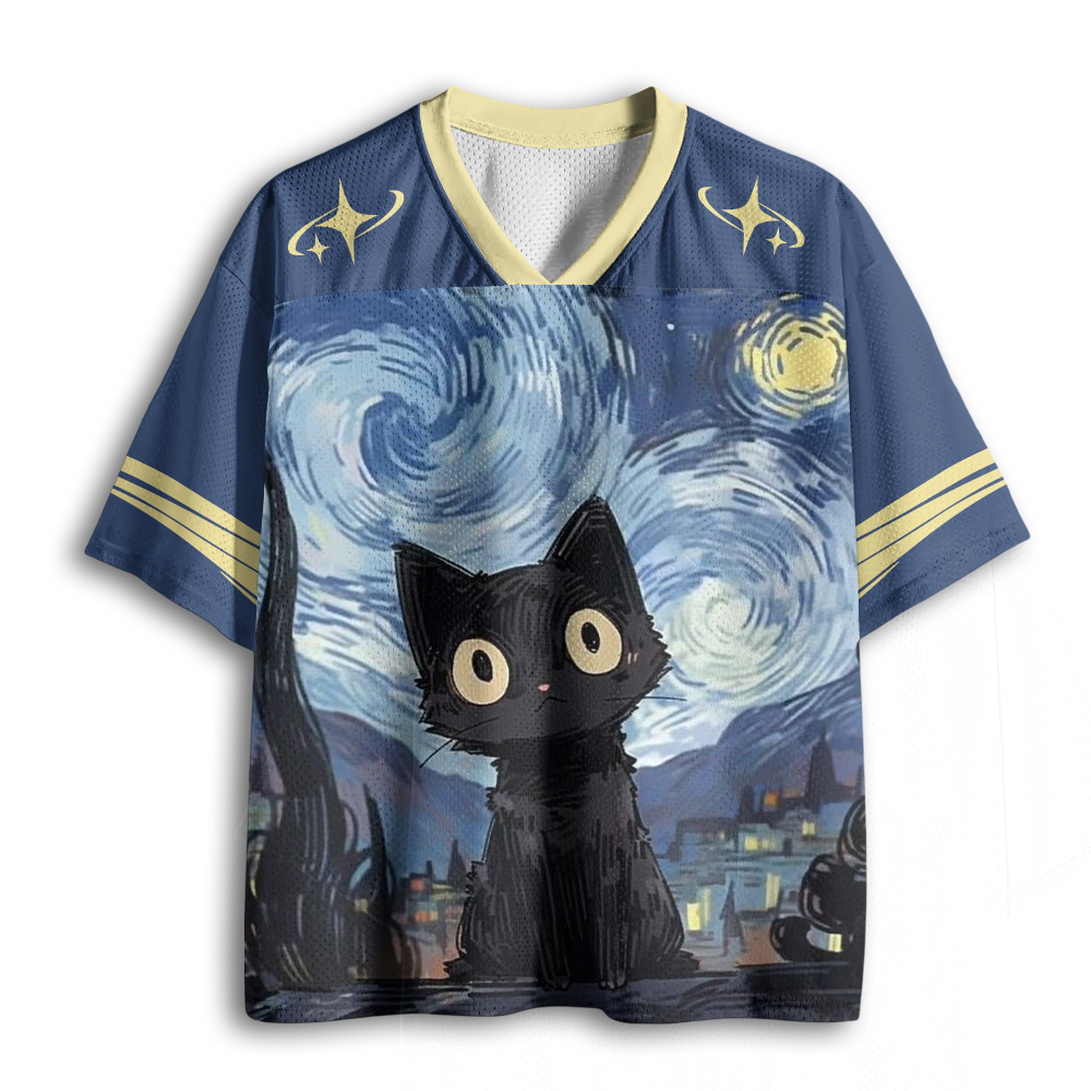 Baddiecat Star Cat Mesh Jersey