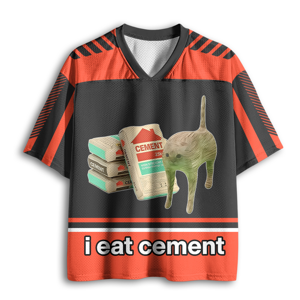Baddiecat I Eat Cement Mesh Jersey