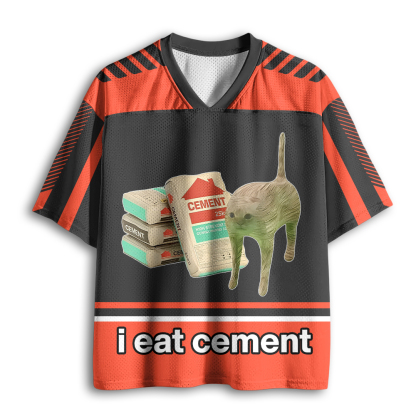 Baddiecat I Eat Cement Mesh Jersey