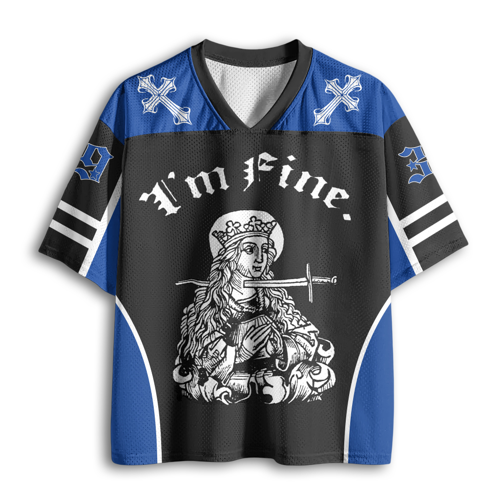 Baddiecat I'm Fine Mesh Jersey