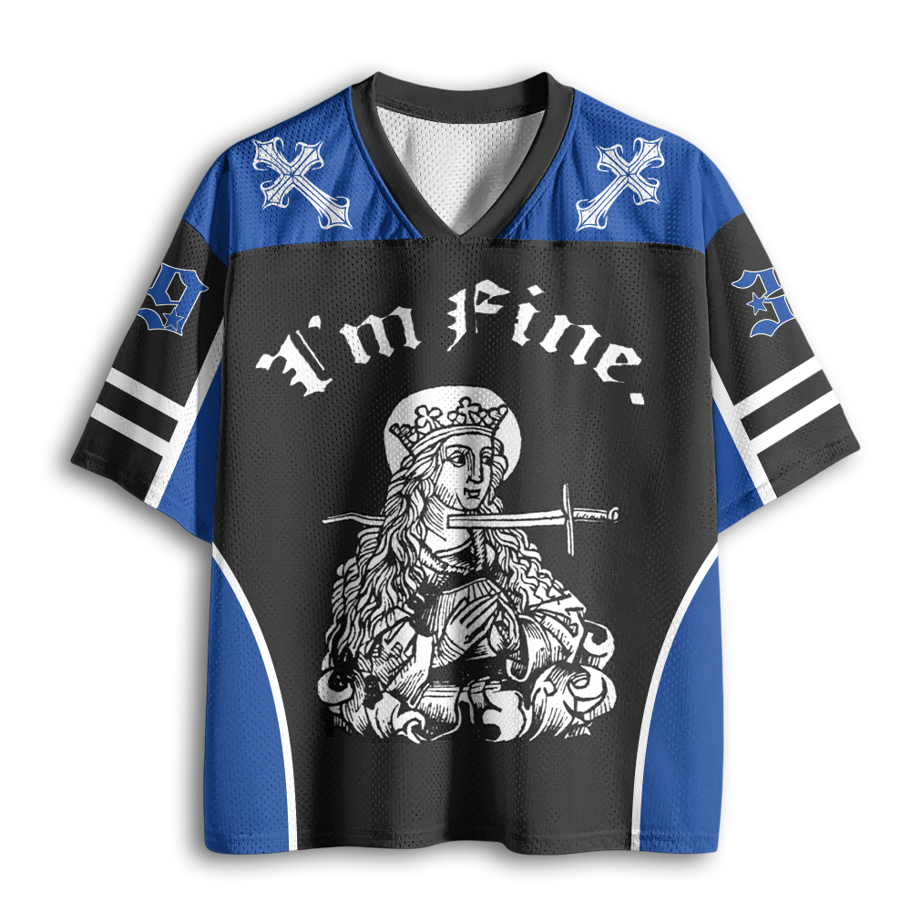 Baddiecat I'm Fine Mesh Jersey