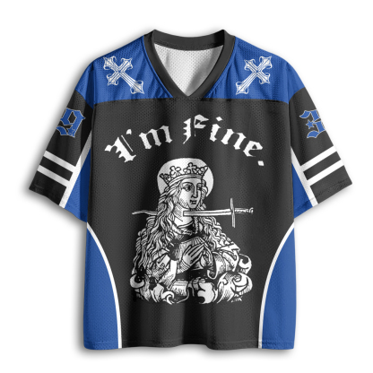 Baddiecat I'm Fine Mesh Jersey