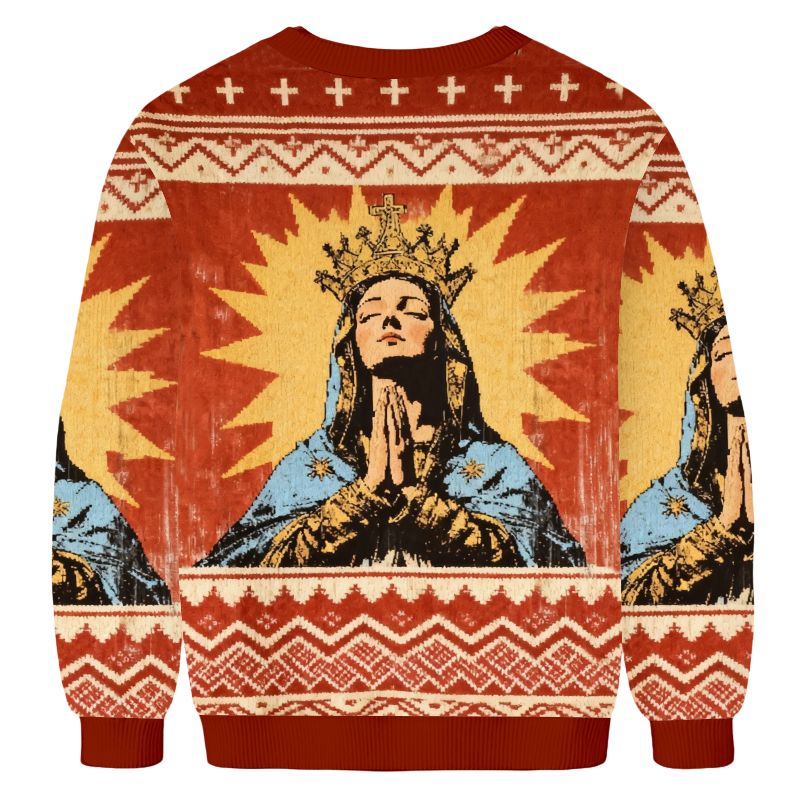 Baddiecat Retro God Blessed Ugly Sweatshirt