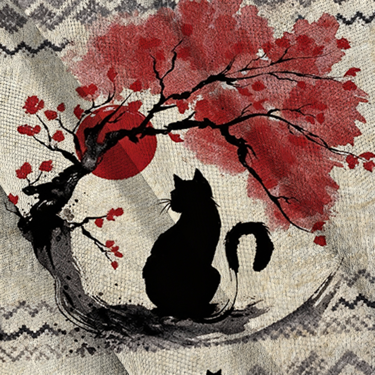 Baddiecat Japanese Black Cat Ugly Sweatshirt