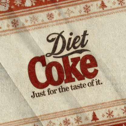Baddiecat Diet Coke Just For The Taste Of It Christmas Ugly Sweatshirt