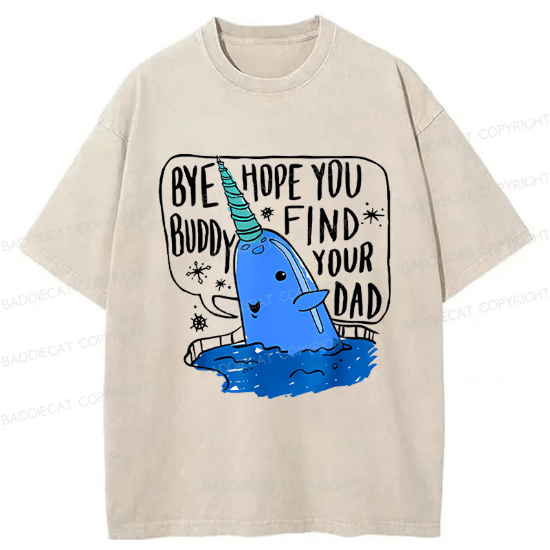 Baddiecat Bye Hope You Find Your Day Washed T-shirt