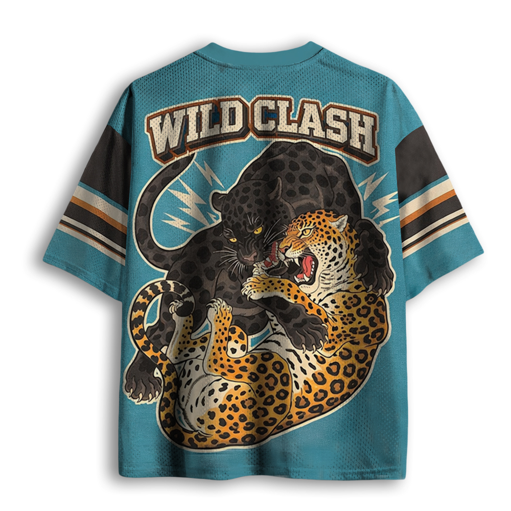 Baddiecat Panther Vs Leopard Mesh Jersey