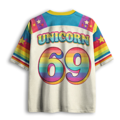 Baddiecat Rainbow Ketamine Unicorn Mesh Jersey