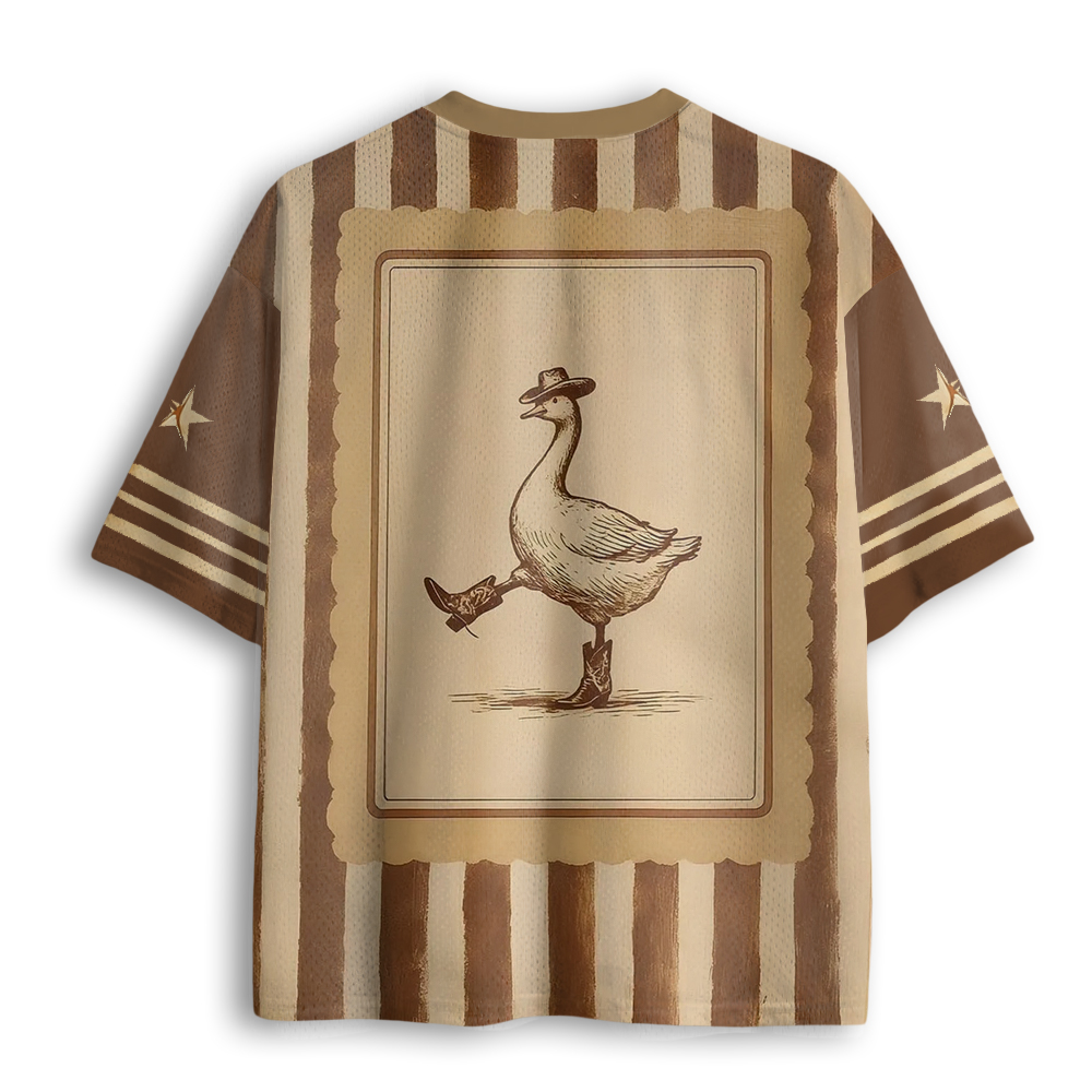Baddiecat Silly Cowboy Goose Mesh Jersey