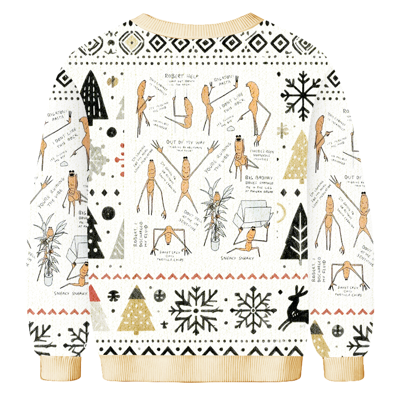 Baddiecat Work Christmas Ugly Sweatshirt