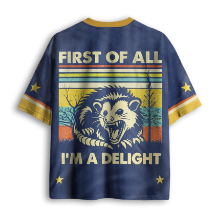 Baddiecat First Of All I'm A Delight Mesh Jersey