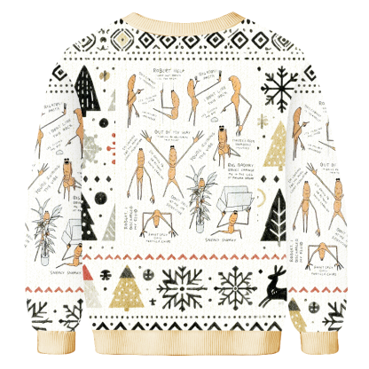 Baddiecat Work Christmas Ugly Sweatshirt