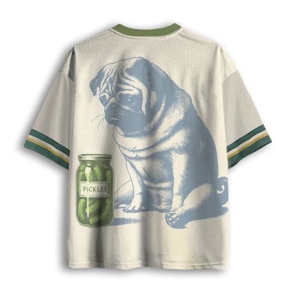 Baddiecat Pug Pickles Mesh Jersey
