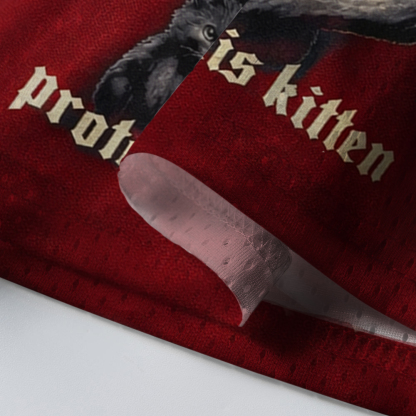 Baddiecat A Wolf Always Protects His Kitten Mesh Jersey