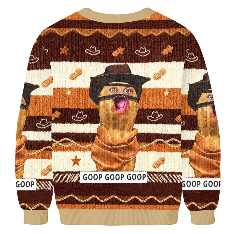 Baddiecat The Burnt Peanut GOOP Christmas Ugly Sweatshirt