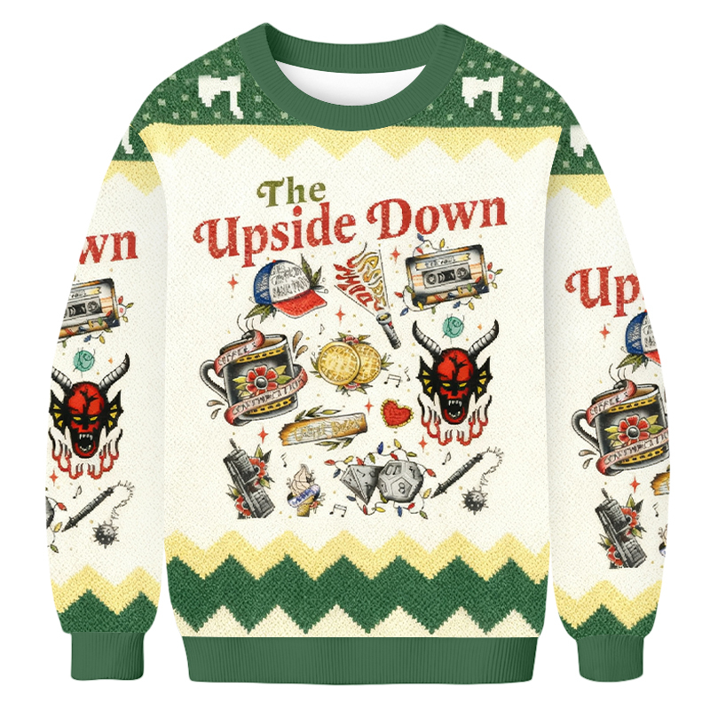 Baddiecat Upside-down World Ugly Sweatshirt