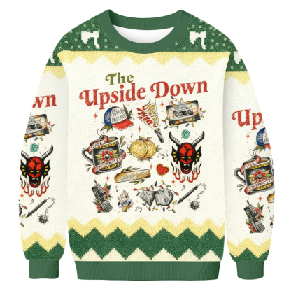 Baddiecat Upside-down World Ugly Sweatshirt