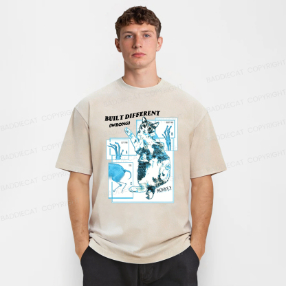 Baddiecat AI Malfunction Washed T-shirt