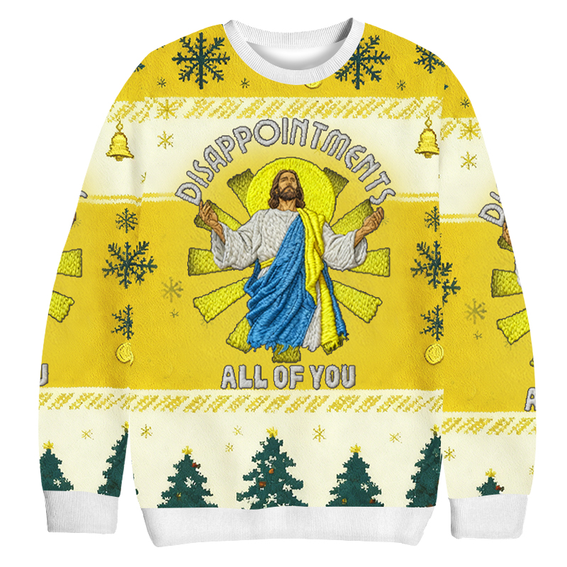 Baddiecat Disappointments All Of You Christmas Ugly Sweatshirt