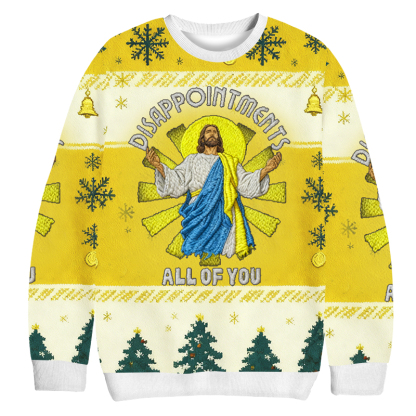 Baddiecat Disappointments All Of You Christmas Ugly Sweatshirt