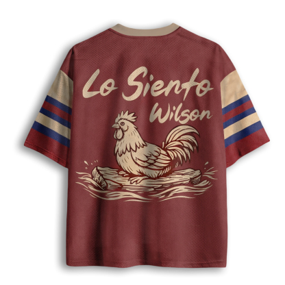 Baddiecat Lo Siento Wilson Rooster Meme Mesh Jersey