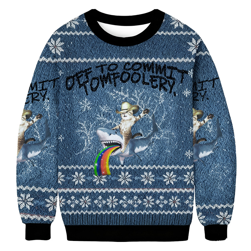 Off To Commit Tomfoolery Ugly Sweatshirt