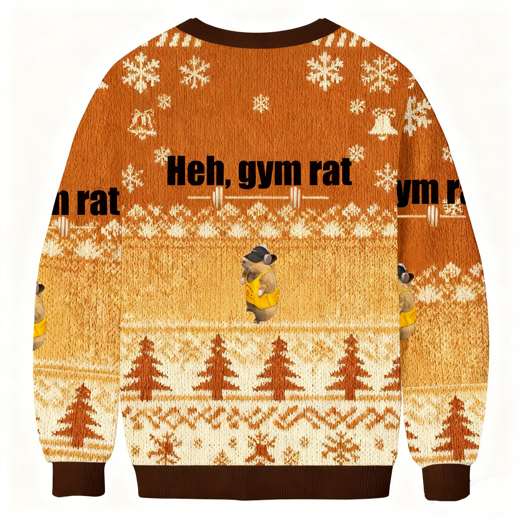 Gym Rat Funny Hamster Ready For A Workout Ugly Sweatshirt