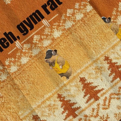 Gym Rat Funny Hamster Ready For A Workout Ugly Sweatshirt