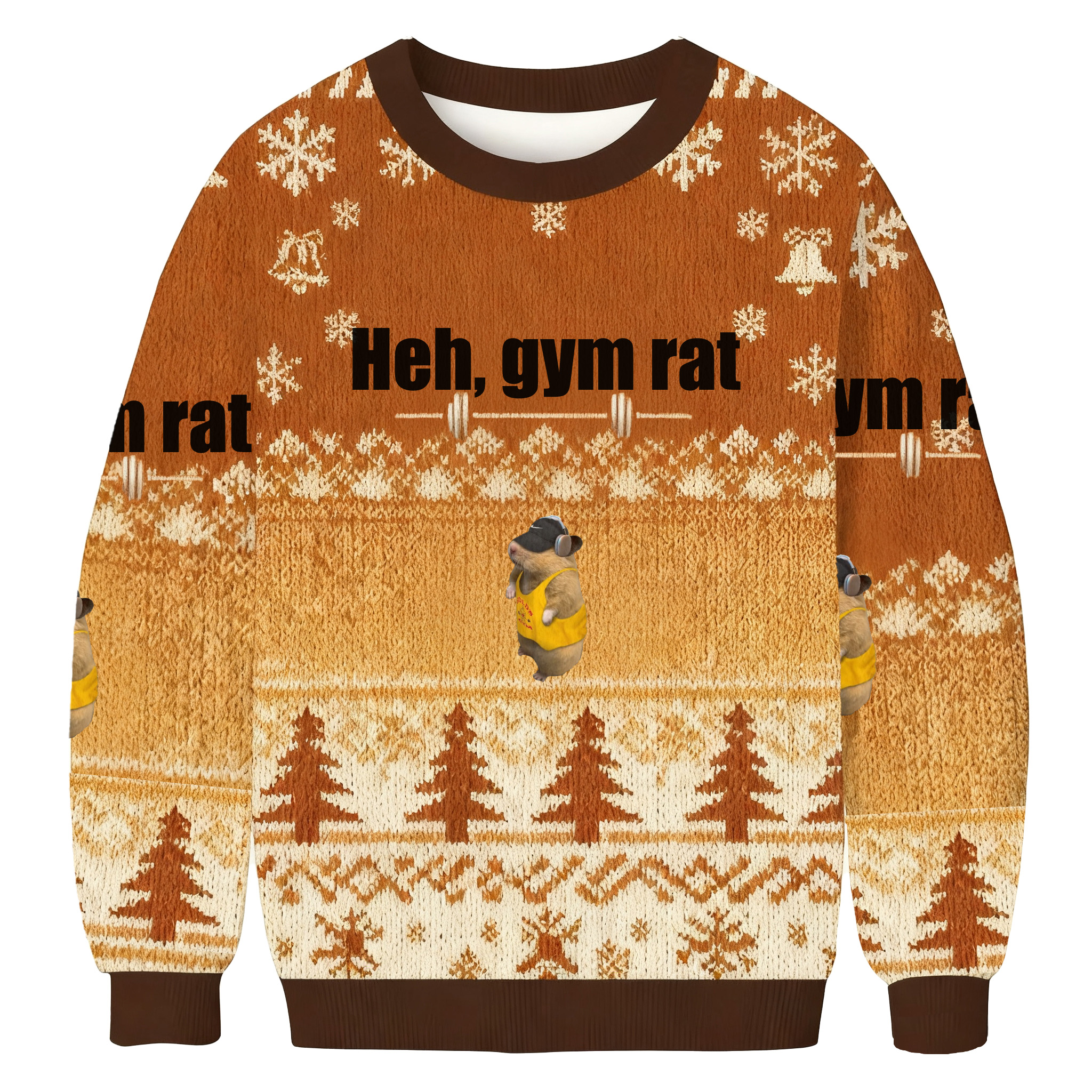 Gym Rat Funny Hamster Ready For A Workout Ugly Sweatshirt