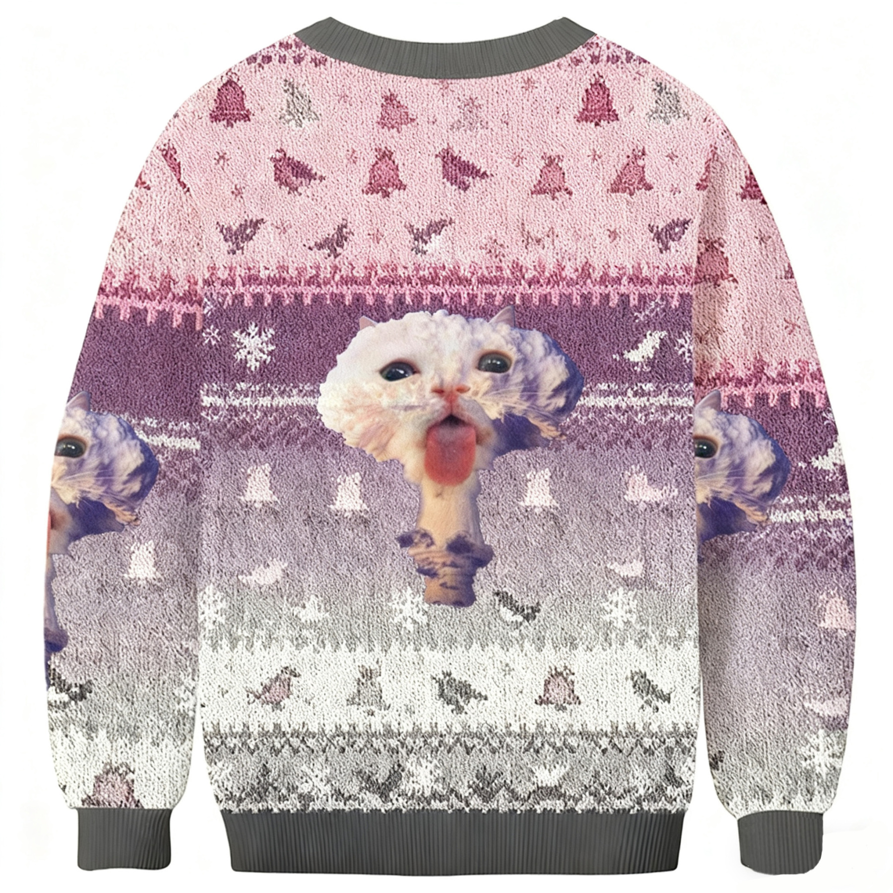 Cat Cloud Mushroom Cloud Meme Ugly Sweatshirt