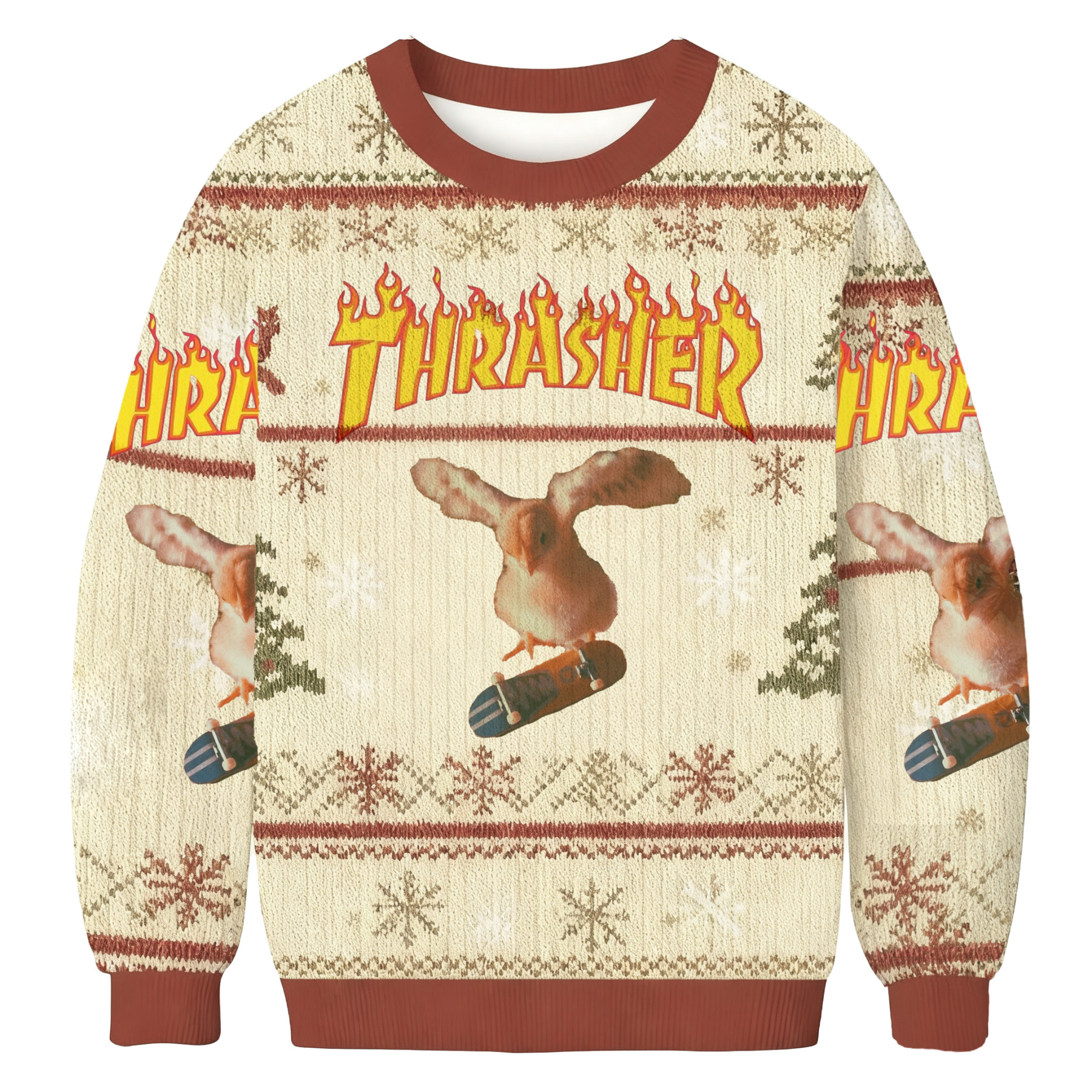 Thrasher Funny Bird Skateboard Ugly Sweatshirt