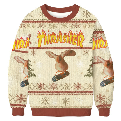 Thrasher Funny Bird Skateboard Ugly Sweatshirt