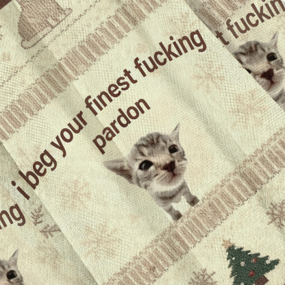 I Beg Your Finest Fucking Pardon Ugly Sweatshirt
