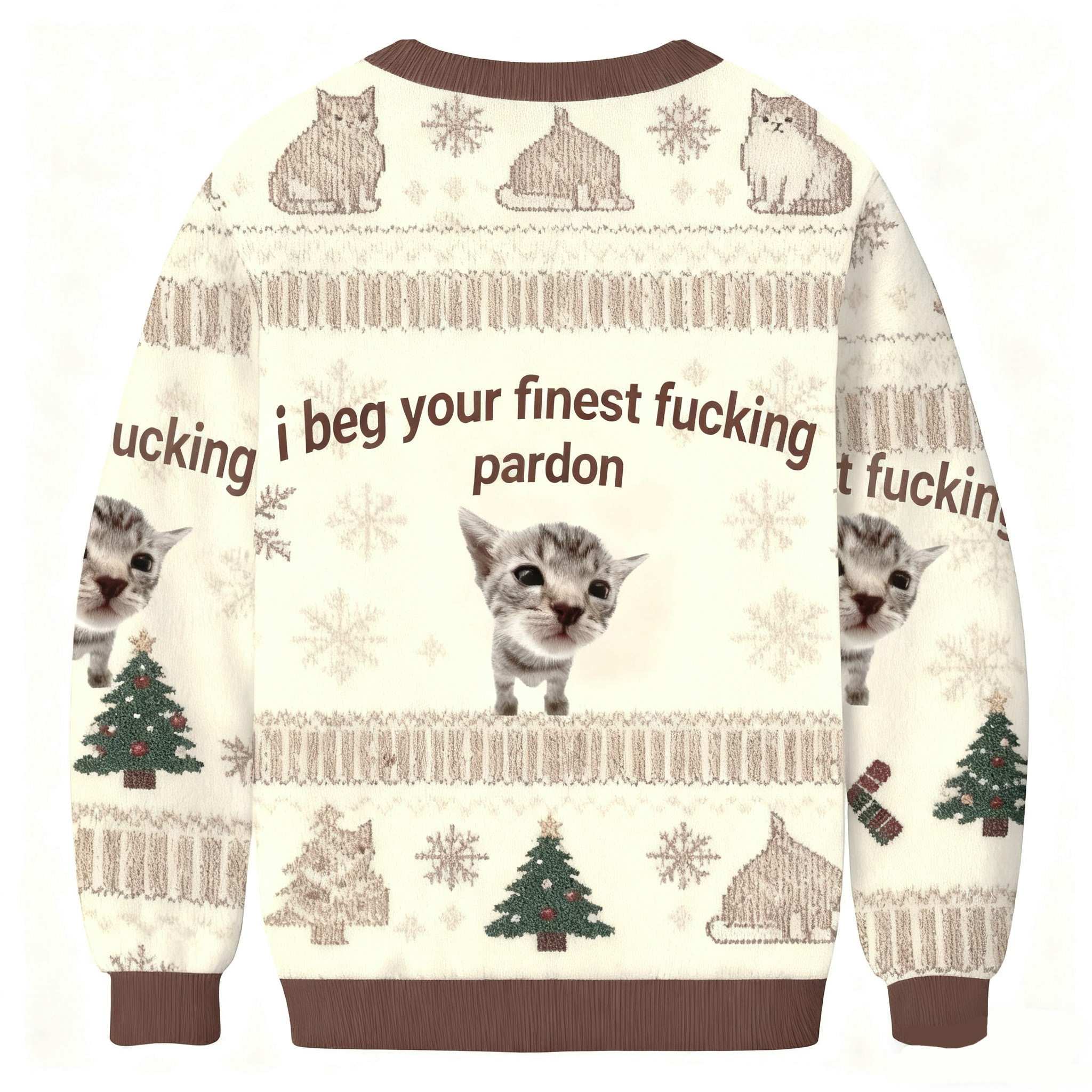 I Beg Your Finest Fucking Pardon Ugly Sweatshirt