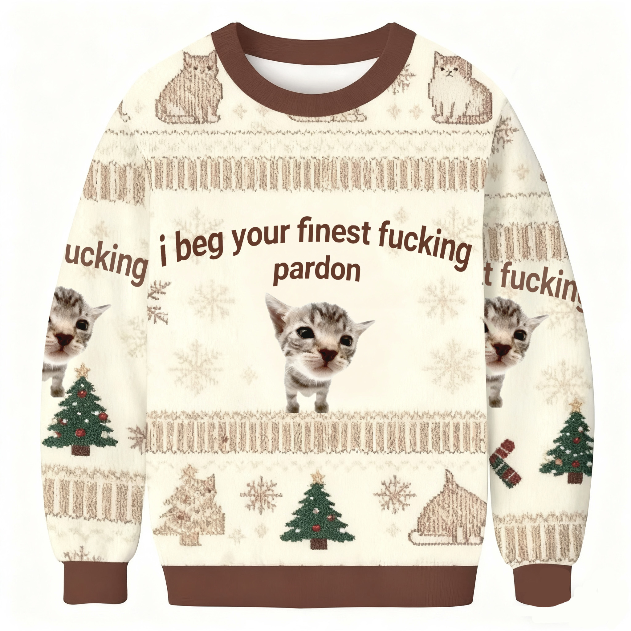 I Beg Your Finest Fucking Pardon Ugly Sweatshirt