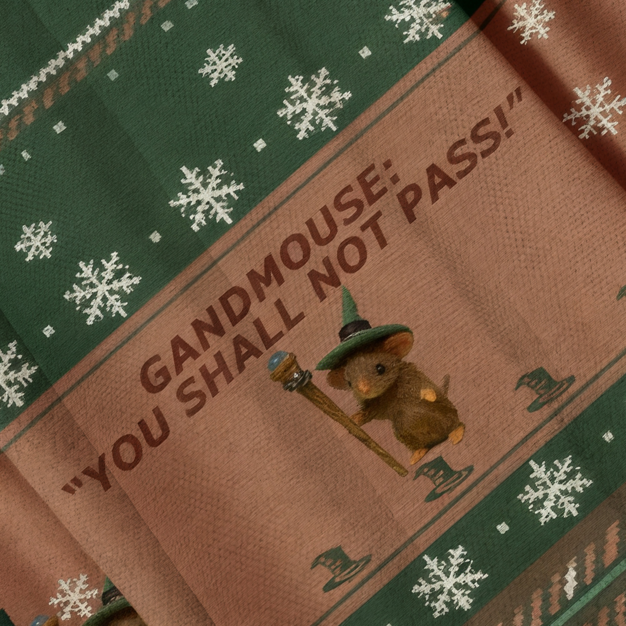Funny Gandmouse You Shall Not Pass Ugly Sweatshirt