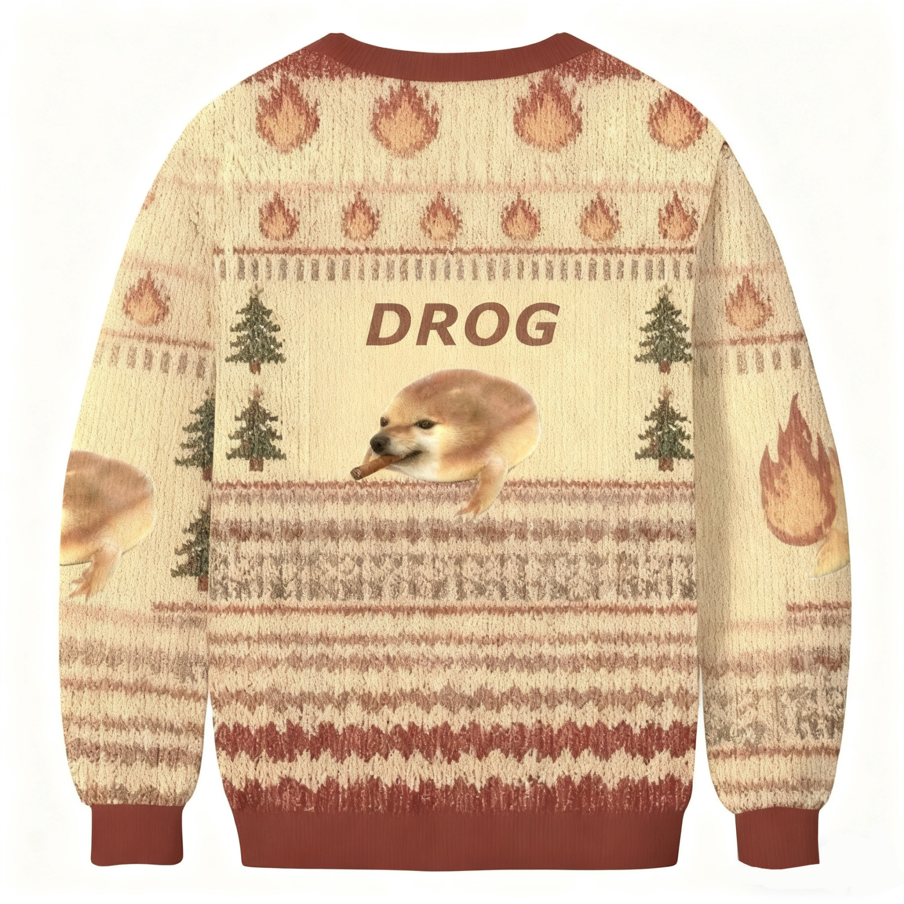 Funny Dog Meme Ugly Sweatshirt