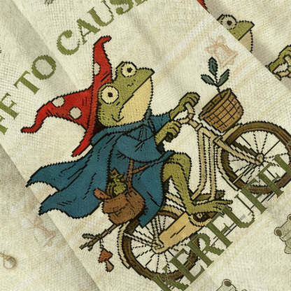 Off To Cause A Kerfuffle Funny Frog Christmas Ugly Sweatshirt