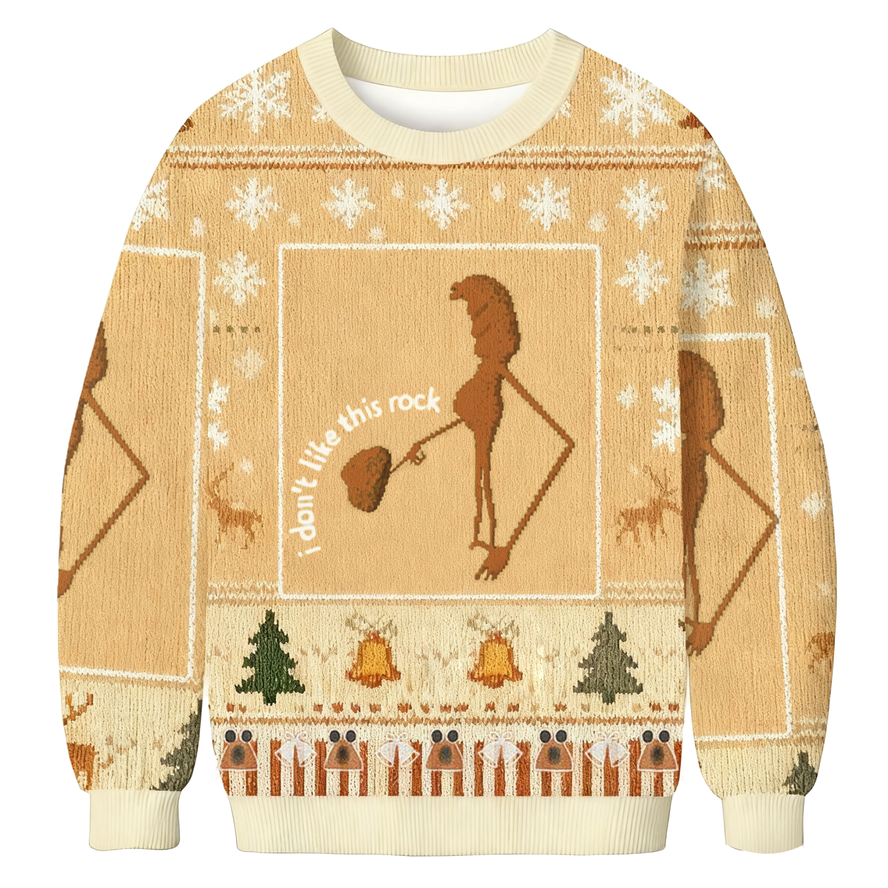 I Don't Like This Rock Christmas Ugly Sweatshirt