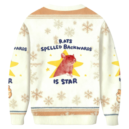 Rats Spelled Backwards Is Star Christmas Ugly Sweatshirt