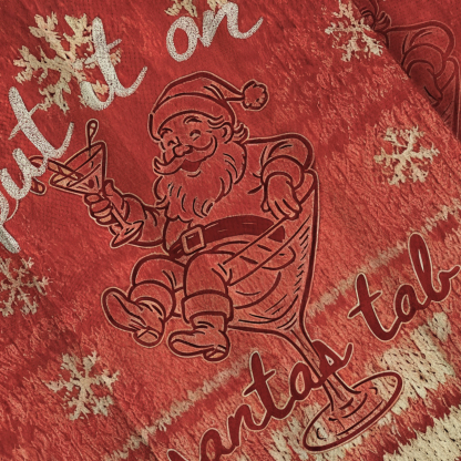 Put It On Santa’s Tab Christmas Ugly Sweatshirt