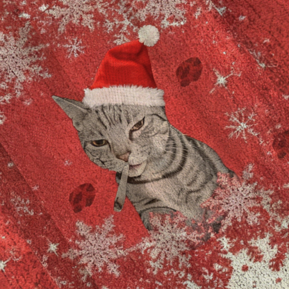 Baddiecat Smoking Cat Christmas Ugly Sweatshirt