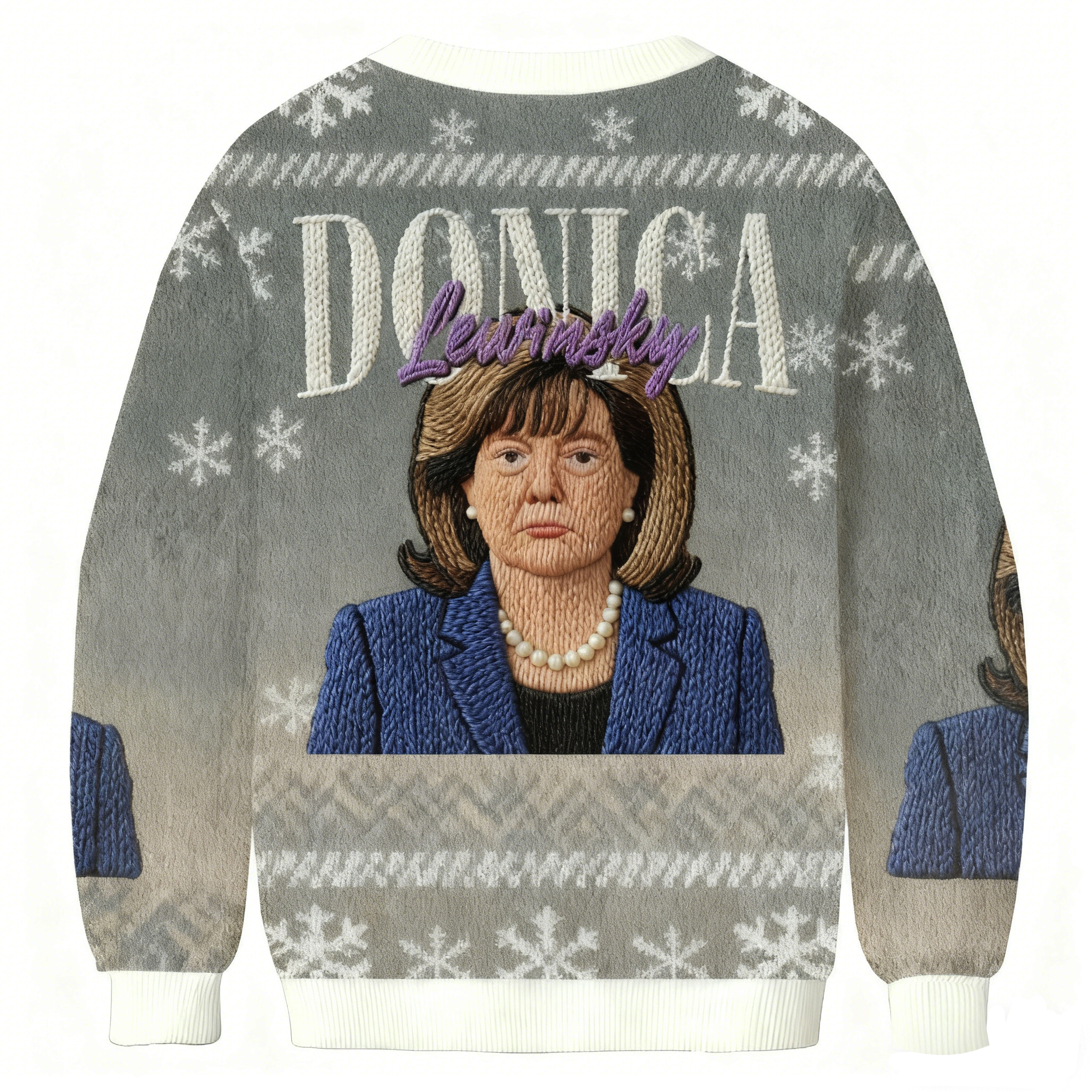 Baddiecat Monica Lewinsky Christmas Ugly Sweatshirt