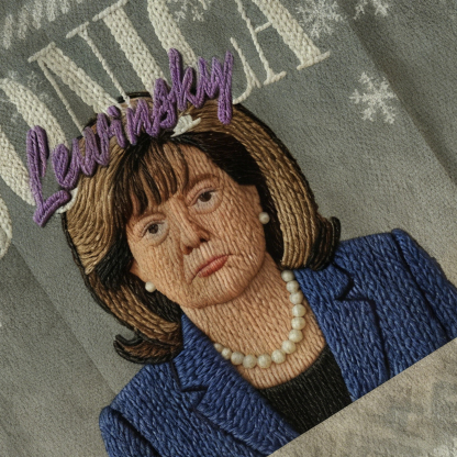 Baddiecat Monica Lewinsky Christmas Ugly Sweatshirt