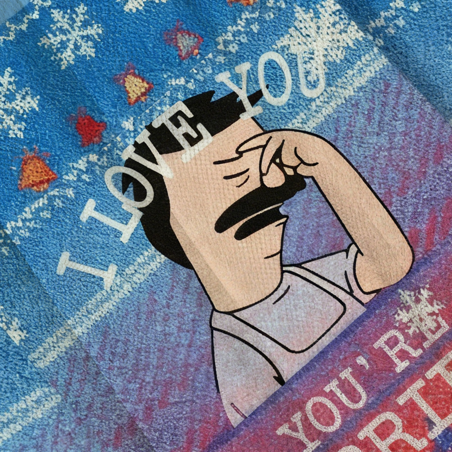 Baddiecat I Love You But You're All Terrible Christmas Ugly Sweatshirt