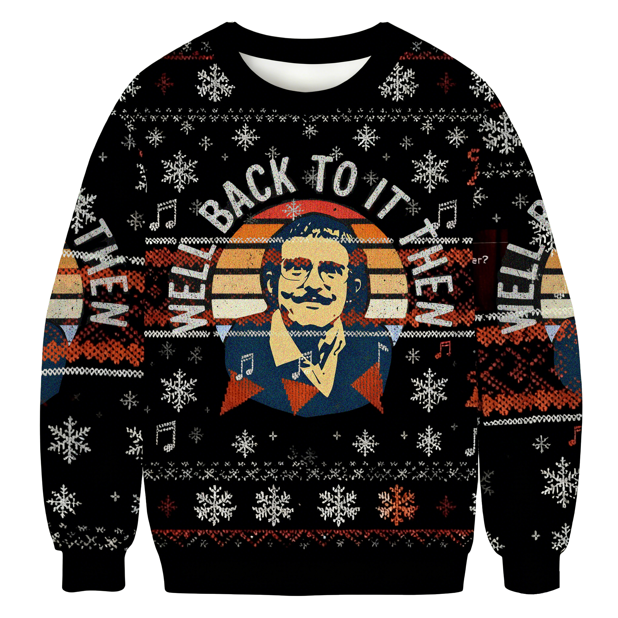 Baddiecat Well Back To It Then Christmas Ugly Sweatshirt